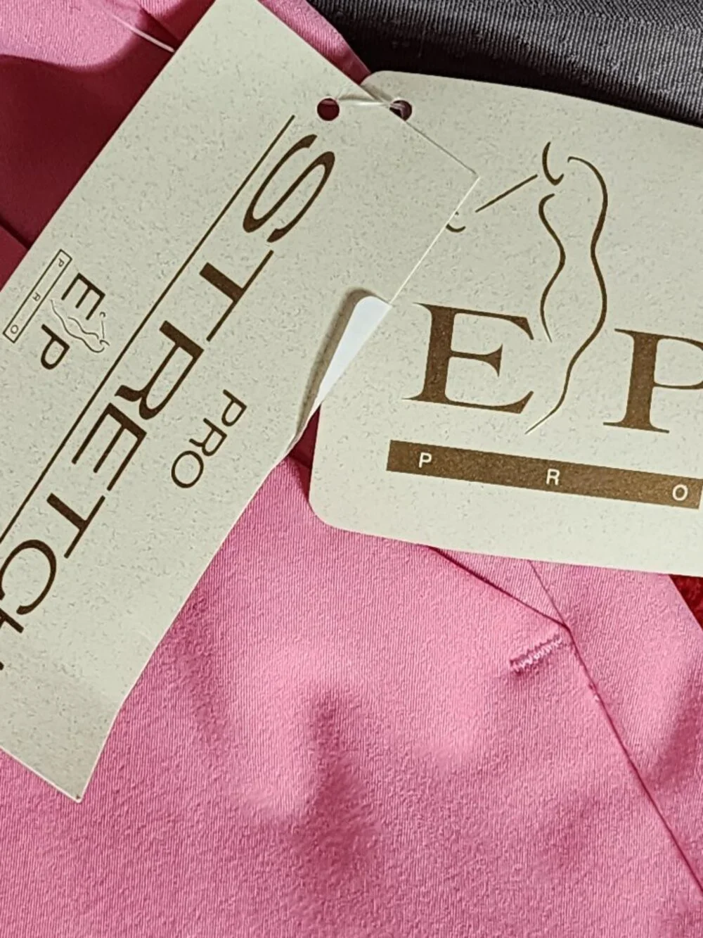 EP Pro Flirt Pink 23" Poly Span Pro Stretch Pleated Pocketed Golf Shorts Size 14 - Picture 14 of 16